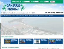 Tablet Screenshot of lakevuemarina.com